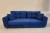Диван еврокнижка  Вега, велюр синий, 160