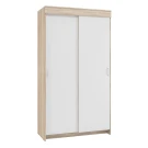 Шкаф-купе Бассо 1 м, дуб сонома/белый