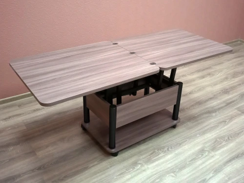 Стол-трансформер Дебют 3, Тёмный шимо/Ножки чёрные