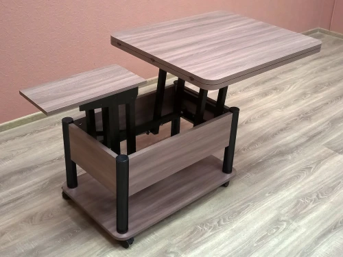 Стол-трансформер Дебют 3, Тёмный шимо/Ножки чёрные