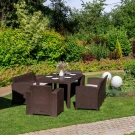 Обеденный комплект GRAND LANA LUX DINING XL коричневый Обеденный комплект GRAND LANA LUX DINING XL коричневый