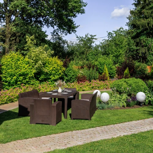 Обеденный комплект GRAND LANA LUX DINING XL коричневый