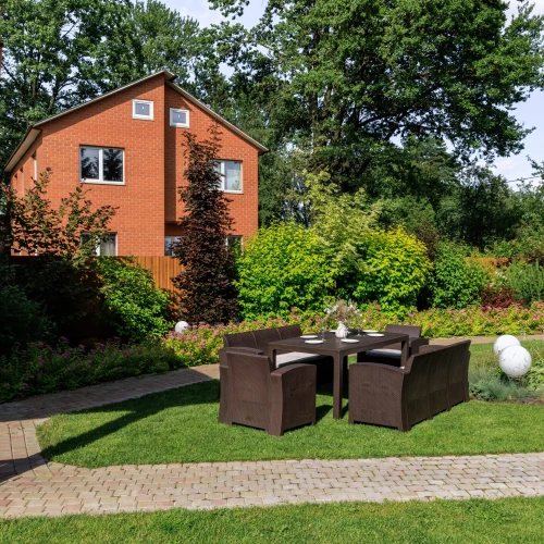 Обеденный комплект GRAND LANA LUX DINING XL коричневый