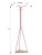 Вешалка напольная Галилео 213 розовый/шимо