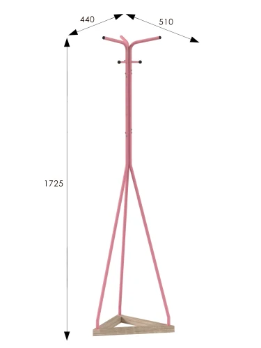 Вешалка напольная Галилео 213 розовый/шимо