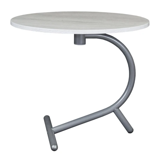 Стол журнальный Дуэт 14 дуб дымчатый/металлик