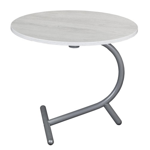 Стол журнальный Дуэт 14 дуб дымчатый/металлик