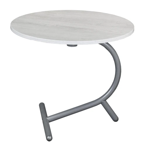 Стол журнальный Дуэт 14 дуб дымчатый/металлик