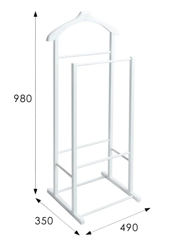 Вешалка костюмная В 27Н белый