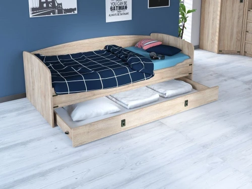 Кровать-тахта «Валенсия» (основание ЛДСП), Дуб сонома