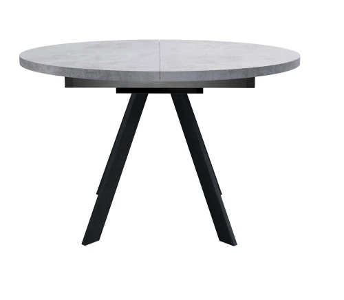 Стол DikLine RD100 Бетон/опоры черные