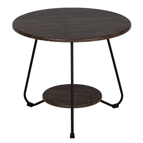 Стол журнальный BeautyStyle 38 дуб шоле коричневый/черный