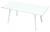 Стол ФИН 140 Белый, стекло/ Белый каркас М-City