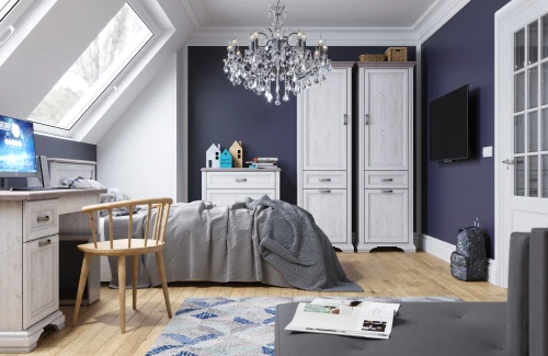 Шкаф 2D1S, MONAKO, цвет Сосна винтаж/дуб анкона