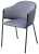 Стул ДИЛЛ, цвет H-14 Серый, велюр / черный каркас М-City