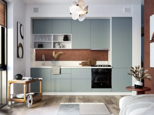 Модульная кухня Сиэль 3000 Мисти Грин МДФ