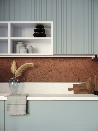 Модульная кухня Сиэль 3000 Мисти Грин МДФ