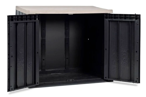 Ящик пластиковый TOOMAX STORA WAY PLUS XL 1270л, антрацит/светло-серый