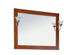 Зеркало Дубини 85, со светильником, орех