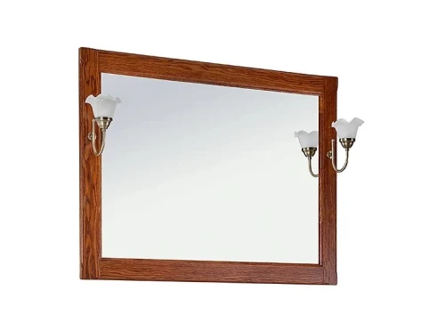 Зеркало Дубини 85, со светильником, орех