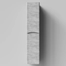 Пенал Адель 30 (2 двери) подвесной, Горный камень ПВХ 57807, левый, бельевая корзина