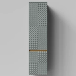 Пенал Аурум 40, пример RAL 7005 Мышино-серый, матовая, подвесной, правый