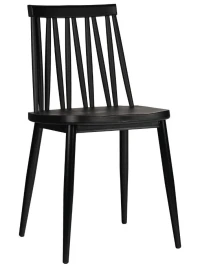 GH105/DC455 Стул пластиковый, ЧЕРНЫЙ, каркас металл черный