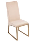 Стул обеденный Милан MC819-BG-1, 63х45х99, бежевый/матовое золото