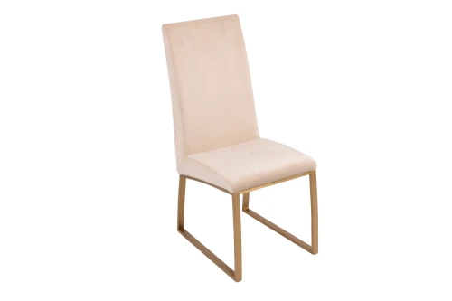 Стул обеденный Милан MC819-BG-1, 63х45х99, бежевый/матовое золото
