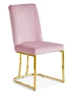 Стул обеденный Пресли DX-2055, 45х44х92, пыльная роза/золотой Стул обеденный Пресли DX-2055, 45х44х92, пыльная роза/золотой