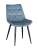 DC705 Стул мягкий, СИНИЙ КАМЕНЬ#G62-43 велюр, каркас металл черный
