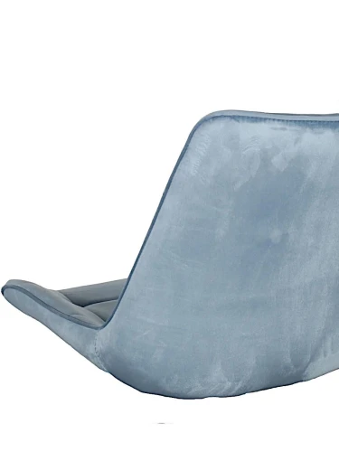 DC705 Стул мягкий, СИНИЙ КАМЕНЬ#G62-43 велюр, каркас металл черный