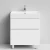 Тумба Аббат 70 напольный, белый Vodok с раковиной в комплекте