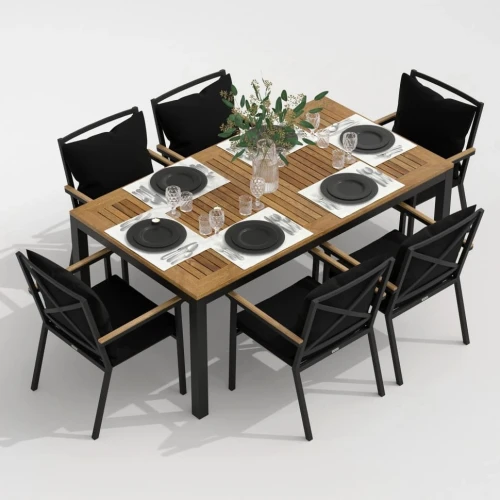 Стол обеденный TELLA  из тика 180x90