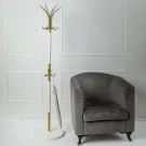 Вешалка напольная Д 1 золото/ слоновая кость