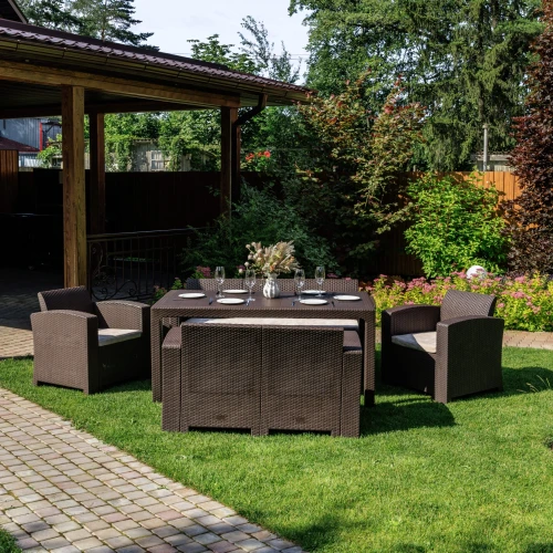 Обеденный комплект GRAND LANA LUX DINING L коричневый