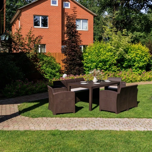 Обеденный комплект GRAND LANA LUX DINING L коричневый