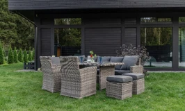 Угловой комплект ZORRO PLUS DOUBLE серого цвета