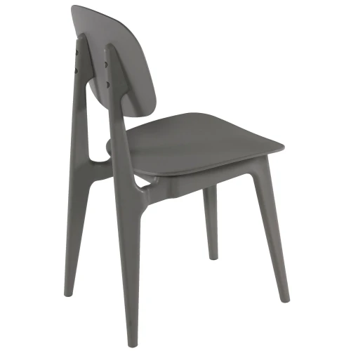 DC401 Стул пластиковый, СЕРЫЙ