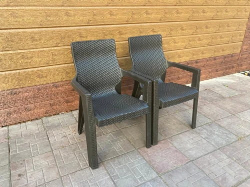 Кресло под ротанг Эдем «Eden» венге дефектный