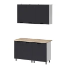 МК Аленушка 1,4м Лотос Сталь,скоба антрацит,сонома