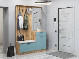 Готовая прихожая Стиль-02 Grey-green In 2S/Дуб Вотан