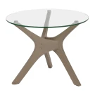 Стол журнальный Рилле 446 шимо/стекло прозрачное