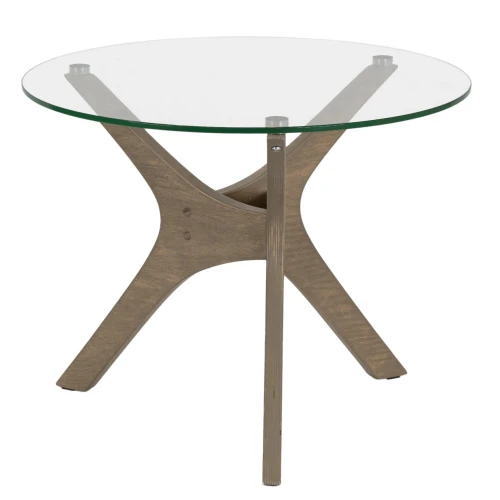 Стол журнальный Рилле 446 шимо/стекло прозрачное