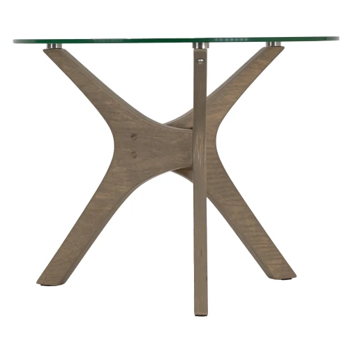 Стол журнальный Рилле 446 шимо/стекло прозрачное