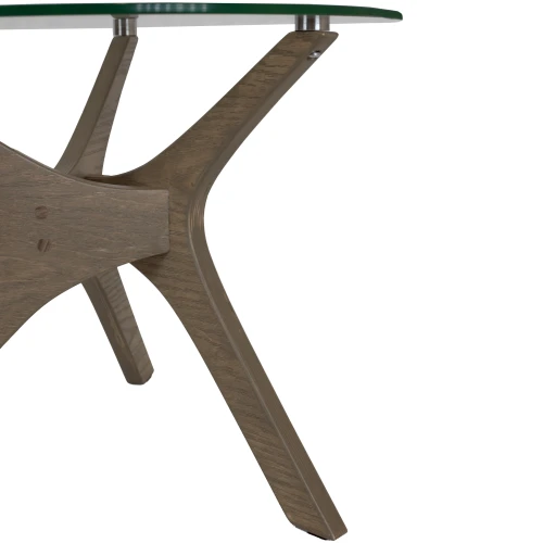 Стол журнальный Рилле 446 шимо/стекло прозрачное