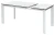 Стол CORNER 120 MATTE STATUARIO Белый мрамор матовый керамика, стекло/ белый каркас, ®DISAUR