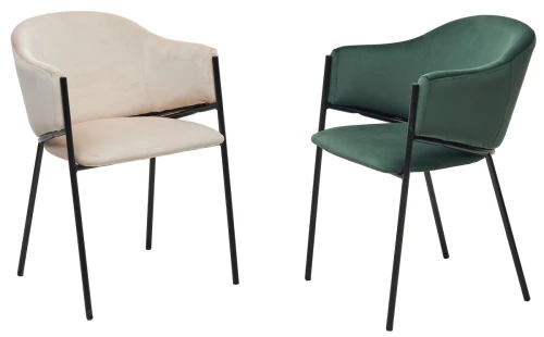 Стул ДИЛЛ, цвет H-30 изумрудный, велюр / черный каркас М-City