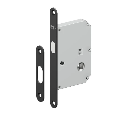 Замок для межкомнатной двери BRAVO Защелка SLZ-2-WC SBlack