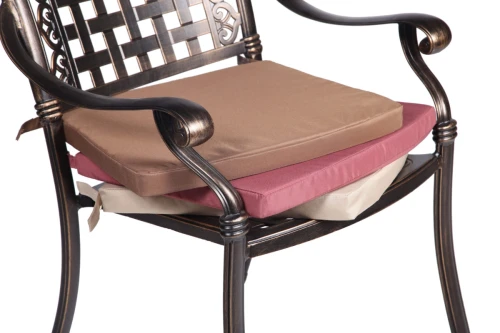 Обеденный комплект из литого алюминия стол Барбекю-4(122см) + 6 кресел Вулкан